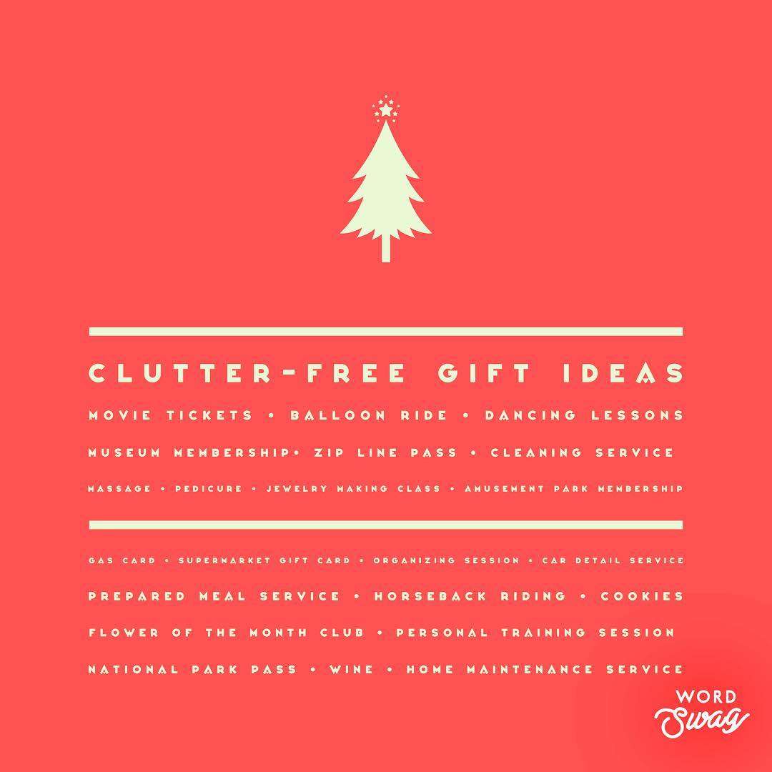 Abundance Organizing | Clutter-Free and Eco-Friendly Gift Ideas